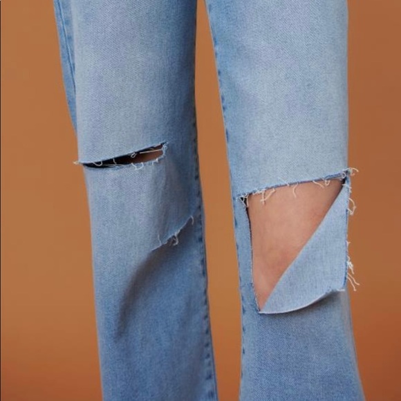 VIBRANT MIU HIGH WAISTED WIDE LEG JEANS - Picture 2 of 5